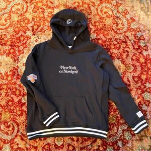 New York or Nowhere NYON x Knicks Motto Hoodie Black Size Large